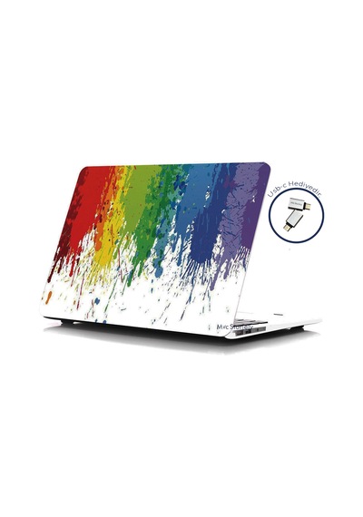 Apple Uyumlu MacBook Air M1 Kılıf 13inç Paint01nl Touchıd'li M1 Air A2337 A2179 A1932 İle R-108