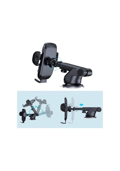 Hb-39 Premium Telefon Tutucu Araç İçi Telefon Tutucu Ayarlanabilir Cam Ve Torpido Için Yüksek Kalite Tutucu Araba 2 Mixed