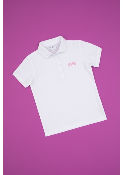 U.s. Polo Assn. Kız Çocuk Beyaz Tişört 50325173-vr013 Beyaz