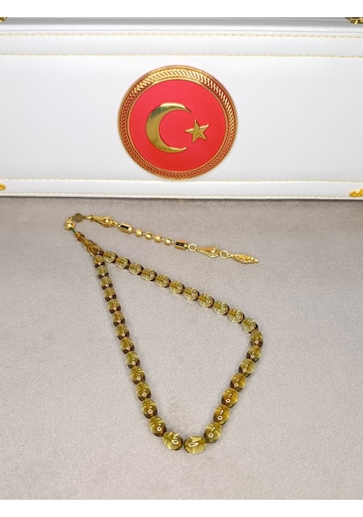 Blok Zar Kehribar Tesbih Halil Koçak Usta Yapımı