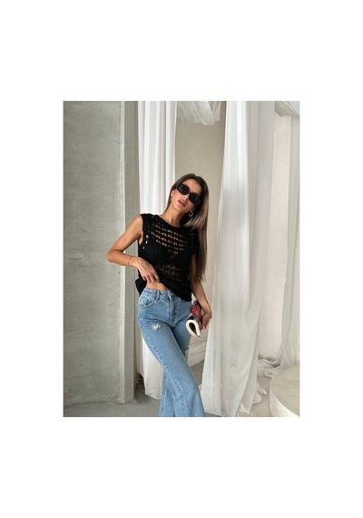 Verymoda Triko Yelek Vmd0026 Siyah