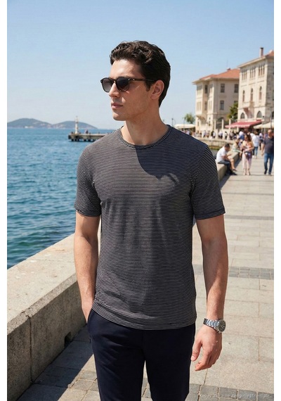 Buratti Erkek T Shirt 5904030 Lacivert Lacivert