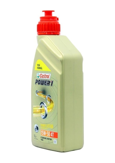 Castrol Power 1 4T 15W-50 Yarı Sentetik Motor Yağı 1 L