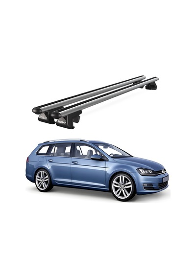Venüs Volkswagen Golf 7 2012 Ve Sonrası Uyumlu Gri Ara Atkı Port Bagaj Tavan Barı