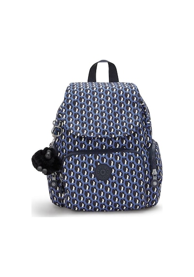 Kipling Kıplıng City Zip Mini Küçük Boy Sırt Çantası Desenli 3d K Blue Çok Renkli