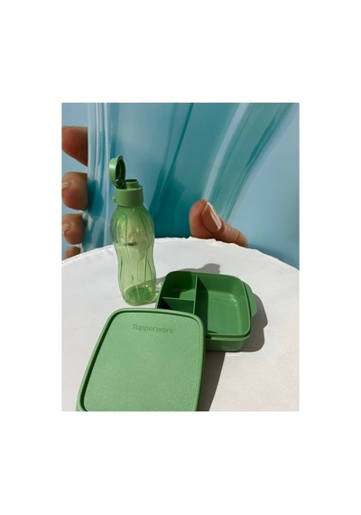 Beslenme 550 Ml Kutusu Ve 500 Ml Suluk. Yeşil