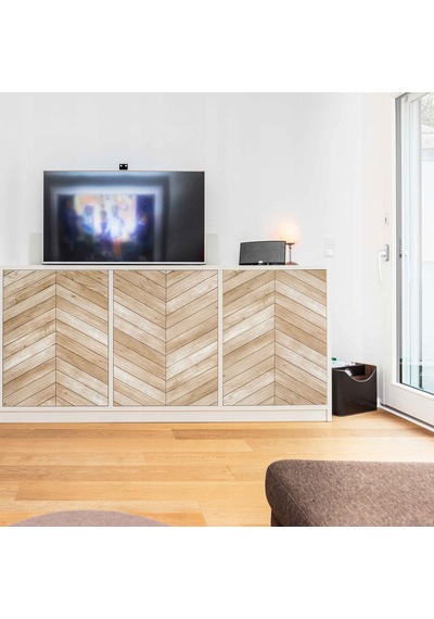 D-c-fix 276-8200 Kahverengi Zigzag Ahşap Desen Yapışkanlı Folyo 67 Cm X 2 Mt 45 X 100cm