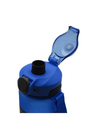 Noki Tritan Soft Touch Auto Kapak Silikon Bantlı Askılı Matara 750 Ml 0121 Mavi Çok Renkli