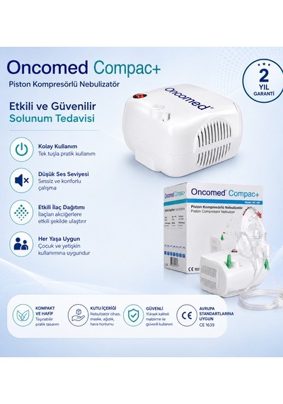 Oncomed Compact Piston Kompresörlü Nebulizatör