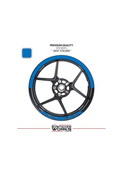Yamaha Xmax Jant Şeridi Yarım Jant Kaplama & Xmax Yazı Sticker Seti 88839792
