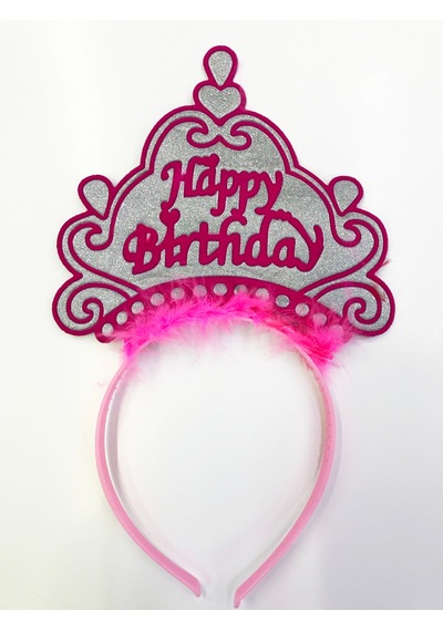 Happy Birthday Yazılı Neon Renk Taç 12 Adet - Zmff-52342 18