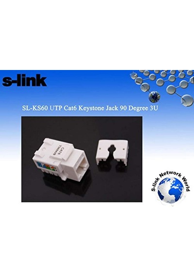 Sl-ks60 Utp Cat6 Kestone Jack3u 90 Der