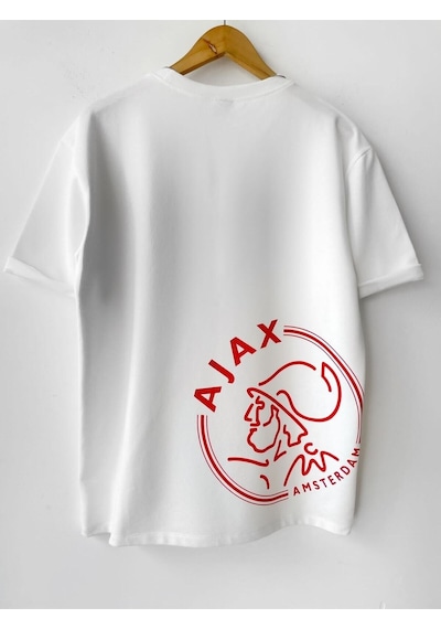 Startmore Erkek Kısa Kollu Oversize T-shirt Garalio Beyaz