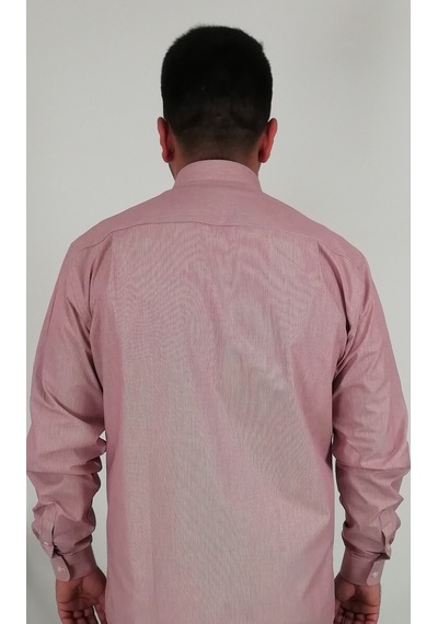 Tousus Regular Fit Çizgili Erkek Gömlek Kls-4128-tss Bordo