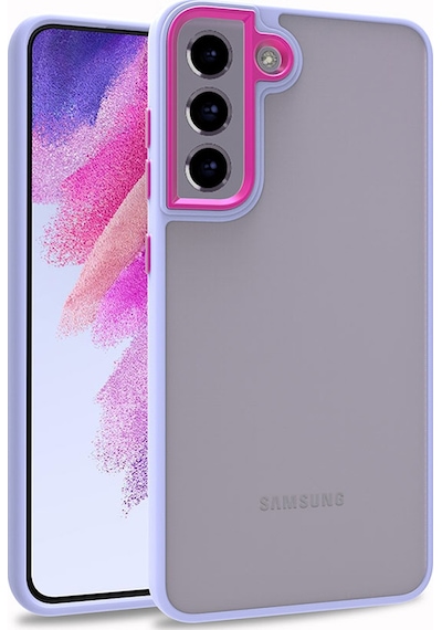 Galaxy S21 Fe Uyumlu Zore Flora Kılıf-lila Lila
