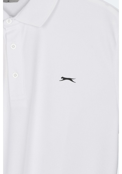 Slazenger Katına Erkek Polo Yaka Beyaz Tişört