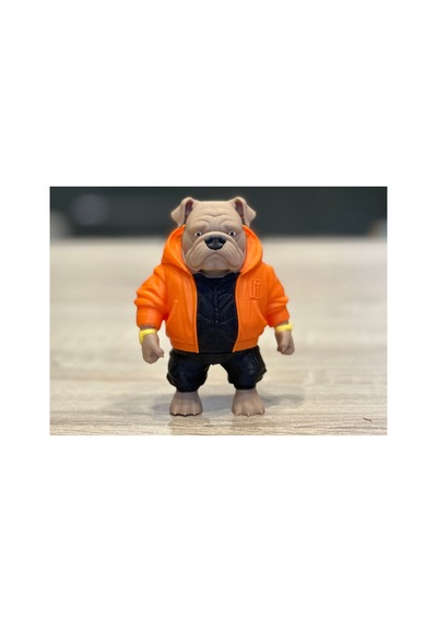 Kapüşonlu Buldog Figürü 10cm