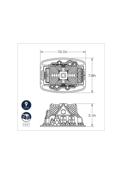 Nordicware Ev Bundt Kek Kalıbı Gümüş
