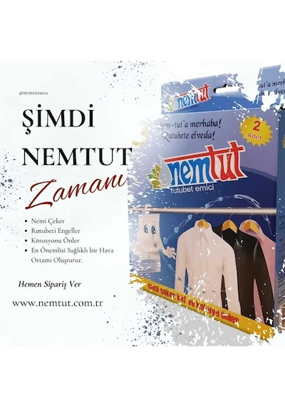 Nem Alıcı Rutubet Giderici Küf Önleyici Koku Giderici Korozyon Önleyici 1 Kg 1 Kutu 2 Paket