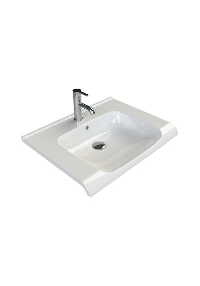 Turkuaz Seramik Sermaik Cerastyle Anova 65 x 50 CM Etajer Uyumlu Lavabo