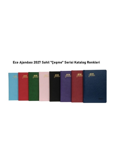 Ece Ajandası Datça 2027 Mor - Günlük Kareli Sert Kapak 14x20