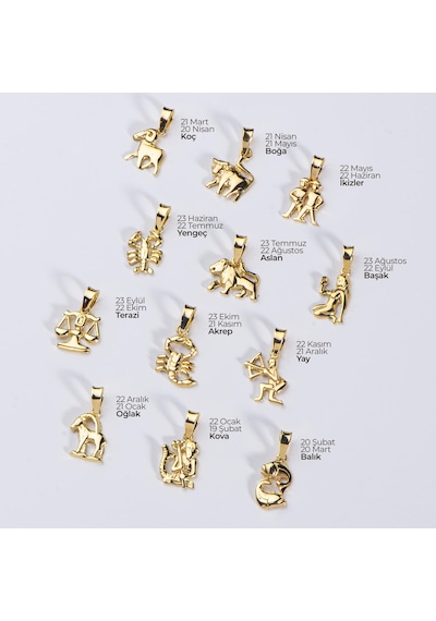 Goldkupe 14 Ayar Altın Akrep Burç Kolye Ucu 0,70 Gr-6410