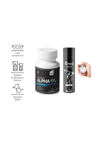 Alpha Rx+ Ultimate Erkeklere Özel 30lu + Erkeklere Özel Sprey 20 Ml
