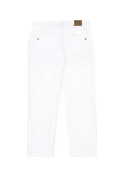 U.s. Polo Assn. Erkek Çocuk Beyaz Pantolon Kanvas-chino 50283955-vr013 Beyaz