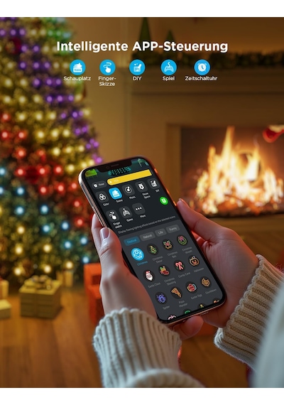 Govee Noel Ağacı Dize Işıkları, Akıllı 480 Led'ler Rgbıc Noel Işıkları, 2m 24 Dize Işıkları İç Mekan, Tatil Dekoru İçin 60+ Sahne Modu, Alexa İle Uyumlu, Yeşil Tel Siyah Govee Noel Ağacı Dize Işıkları, Akıllı 480 Led'ler Rgbıc Noel Işıkları, 2m 24 Dize Işıkları İç Mekan, Tatil Dekoru İçin 60+ Sahne Modu, Alexa İle Uyumlu, Yeşil Tel Siyah