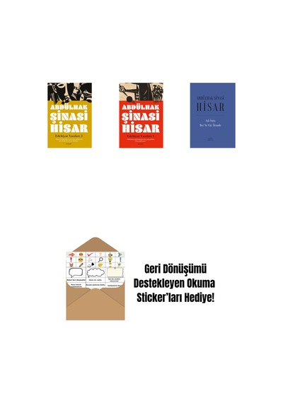 Edebiyat Yazıları 2 + Edebiyat Yazıları - 1 + Aşk İmiş Her Ne Vâr Âlemde Ciltli + Okuma Sticker'ları