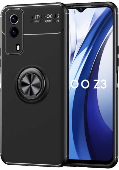 Vivo Y53S 4G Kılıf Yüzüklü Magnetli Ravel Case Kapak