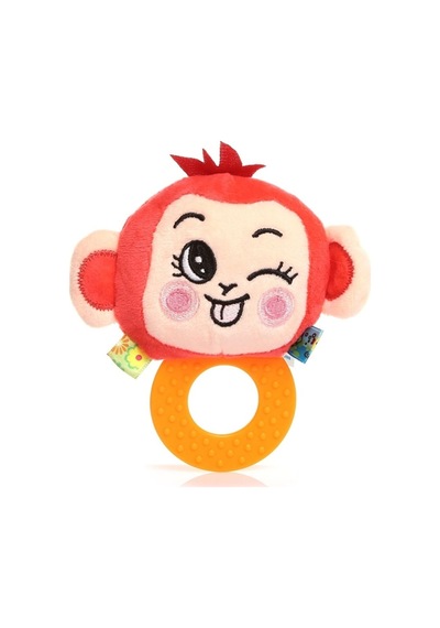 Toys Çıngıraklı Dişlik Maymunum Szy209 - Pembe Rengarenk Çok Renkli