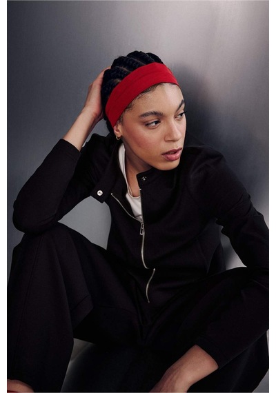 Defacto Standart Fıt Dik Yaka Skuba Dalgıç Kumaş Fermuarlı Sweatshirt G1172ax26spbk81 Siyah-bk81