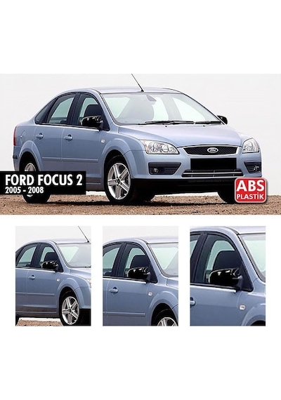 Ford Focus 2 Yarasa Ayna Kapak. Parlak Siyah Abs Plastik