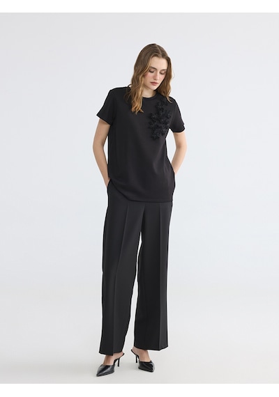 Lcwaıkıkı Classic Siyah Regular Fit Kadın Pantolon