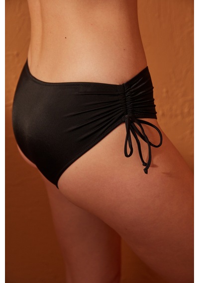 Penti Basic Yüksek Bel Bağlamalı Siyah Bikini Altı