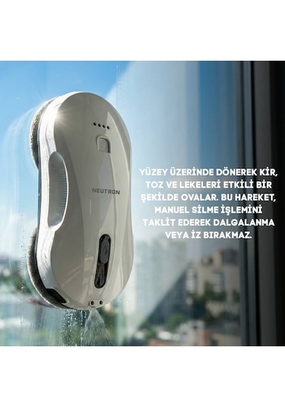 NEUTRON Akıllı Otomatik Cam Temizleme Robotu, Yüksek Tutuş Gücüne Sahip Cam Temizleme Robotu