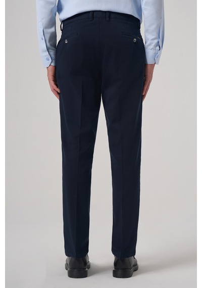 Morven Erkek Lacivert Pamuk Trend Dynamic Fit Chino Pantolon 26ks003004200 Lacivert