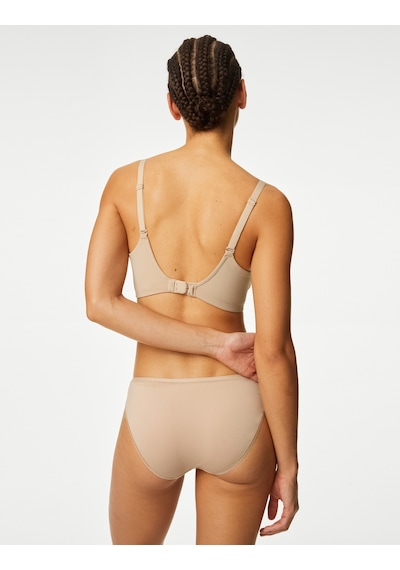 Marks & Spencer 5'li Dikişsiz Bikini Külot Seti T61004106 Bej