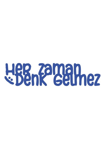 Her Zaman Denk Gelmez Araba Sticker 17x17 Cm Mavi