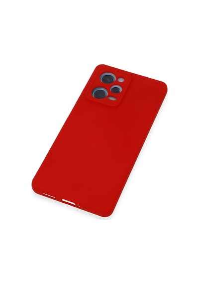 Newface - 866 - Xiaomi Redmi Note 12 Pro 5g Kılıf Nano İçi Kadife Silikon - Csmo-tex - - Kırmızı