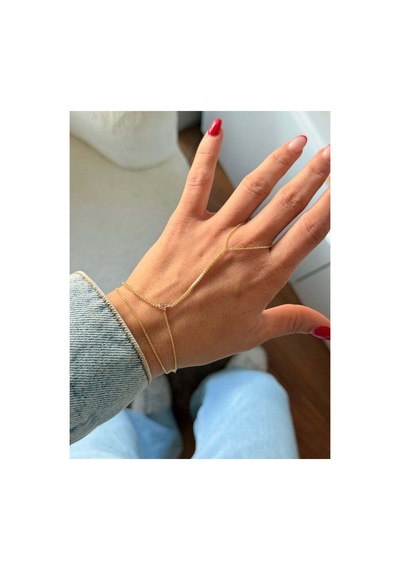 Pendor Gold Pembe Yıldız Figürlü Zirkon Taş Detaylı Altın Kaplama Şık Premium Şahmeran
