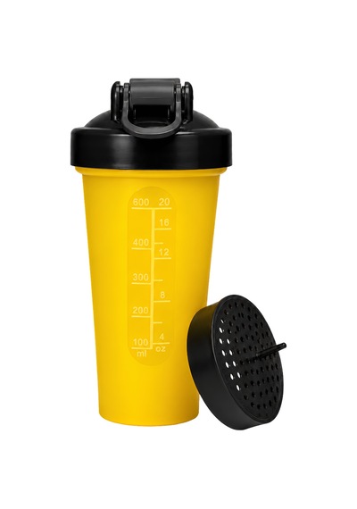 King Of The Gym Shaker 650 Ml Ölçekli Ve Sızdırmaz Kapaklı Protein Shaker 2'li Set Şeffaf+sarı Şeffaf-sarı