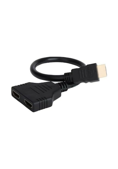 Hdmı Splitter Adaptör Kablosu, Erkek-hdmi Dişi X 2 Adaptör 30 Cm Kablo Çoklayıcı Splitter, Aynı Anda İki Aynı Tv& 39 Yi Destekler 1080p