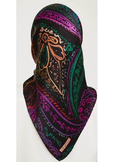 Armine Nostalji Sura İpek Eşarp 23ka9037d03 35 Çok Renkli