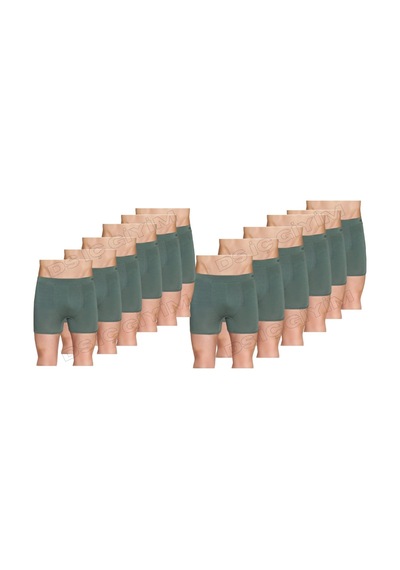 Berrak 4434 Erkek Likralı Micro Modal Boxer 12 Adet Haki