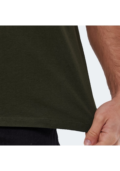 Slazenger KAISER IN Oversize Erkek Oversıze Koyu Yeşil Tişört
