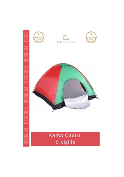 Kampçadırı Otomatik Kurulum Su Geçirmez Geniş İç Hacim Dayanıklı Fiberglass Kamp Çadırı 6 Kişilik Çok Renkli