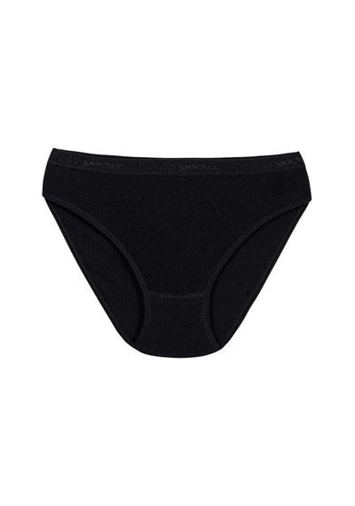 6 Adet Yıldız Bayan Ribana Bikini Külot Siyah 3710 Siyah