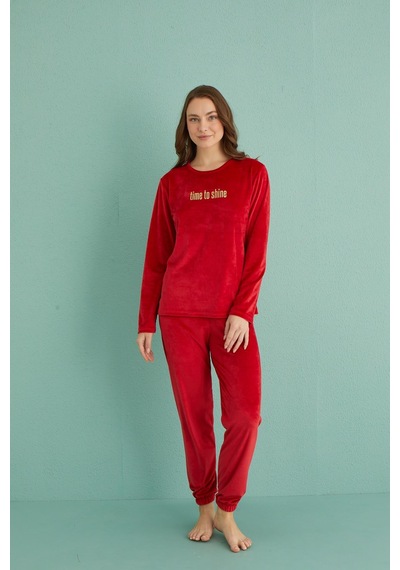 Gd Goldoremi 13164-20 Kadın Time To Shine Kadife Pijama Takım 001